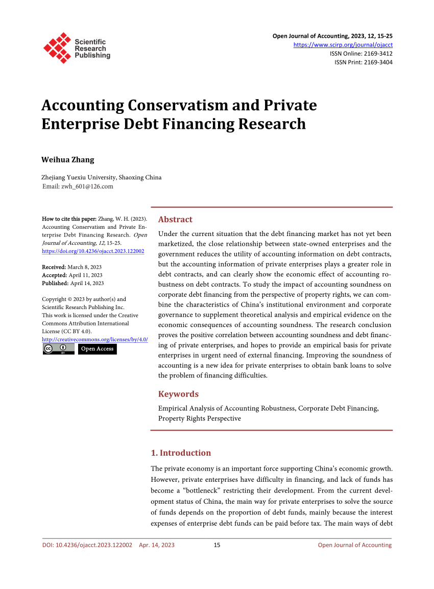 research on accounting conservatism