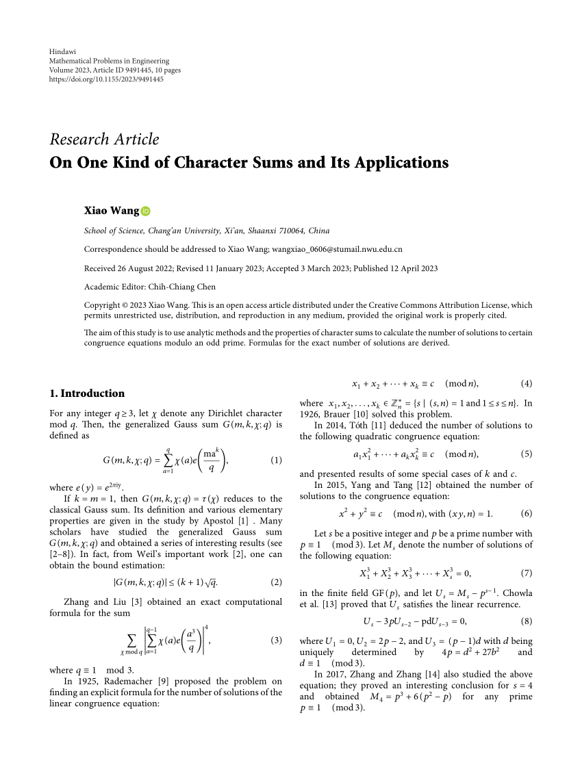 pdf-on-one-kind-of-character-sums-and-its-applications