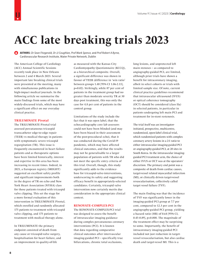 (PDF) ACC late breaking trials 2023