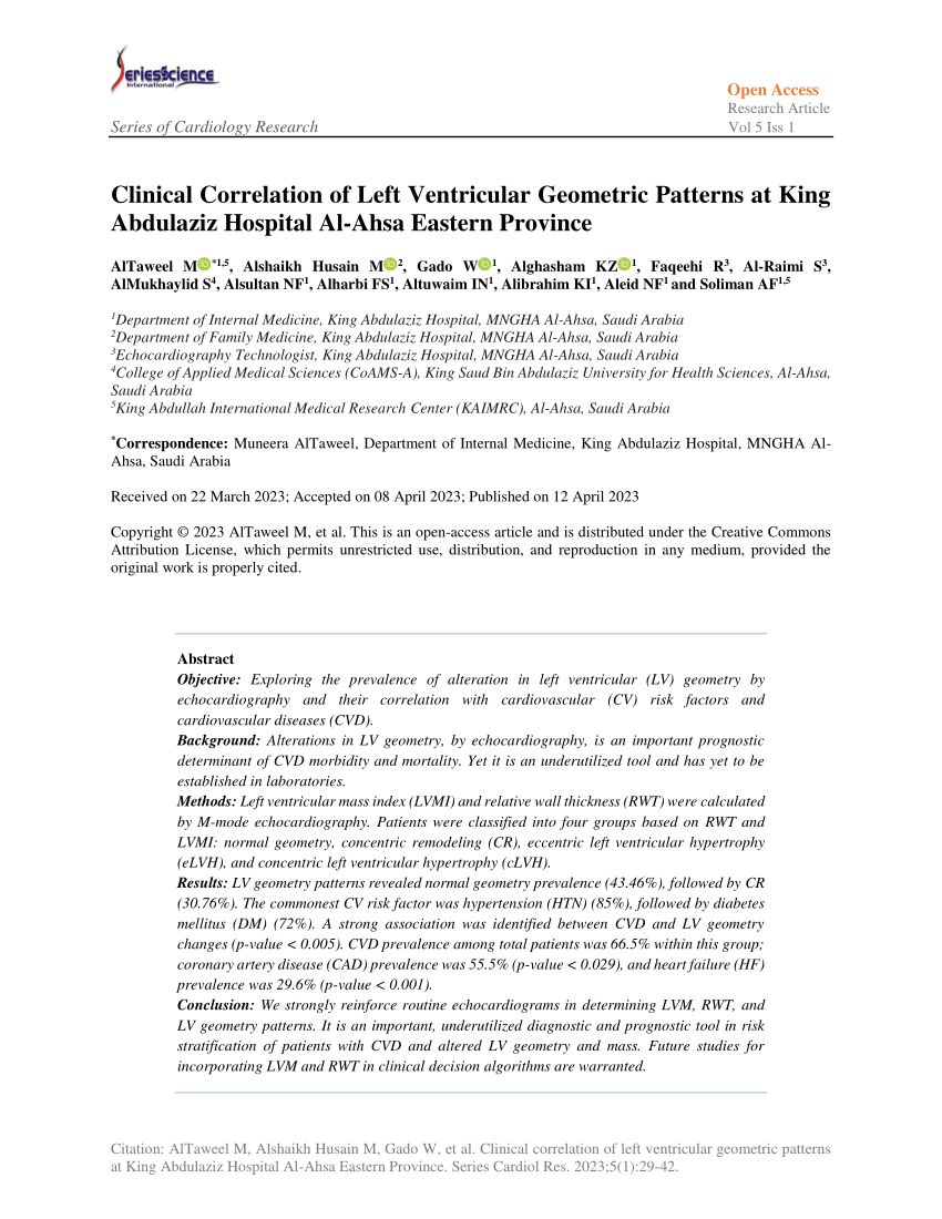 What is clinical 2025 correlation in cardiology