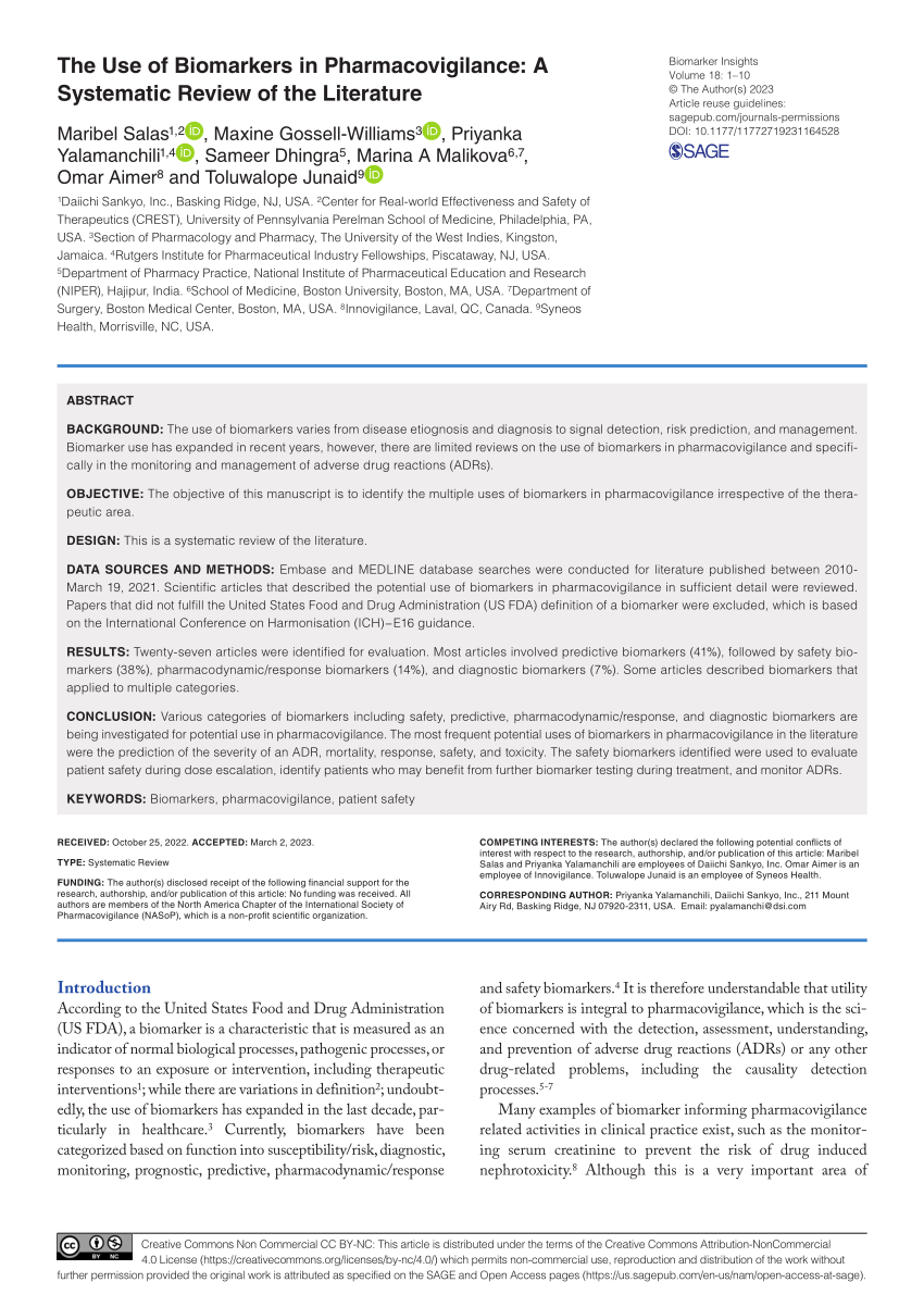 literature review pharmacovigilance