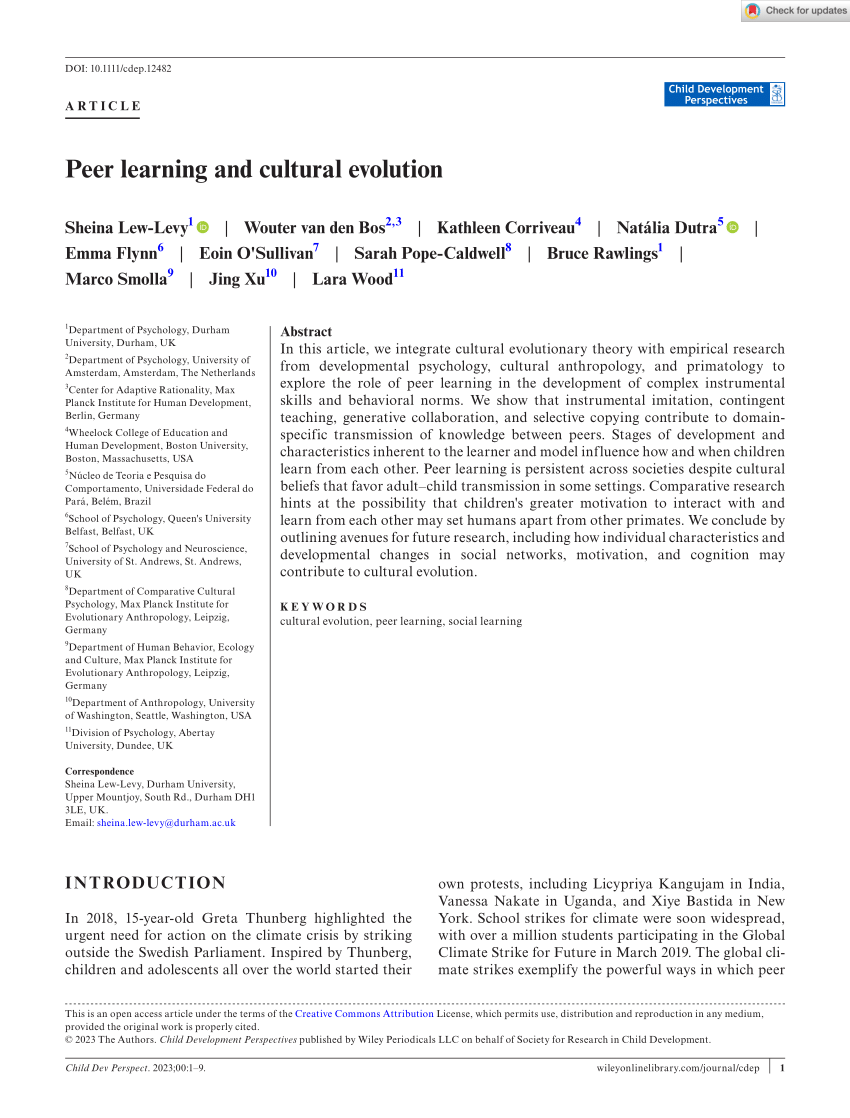 Peer to Peer and Human Evolution