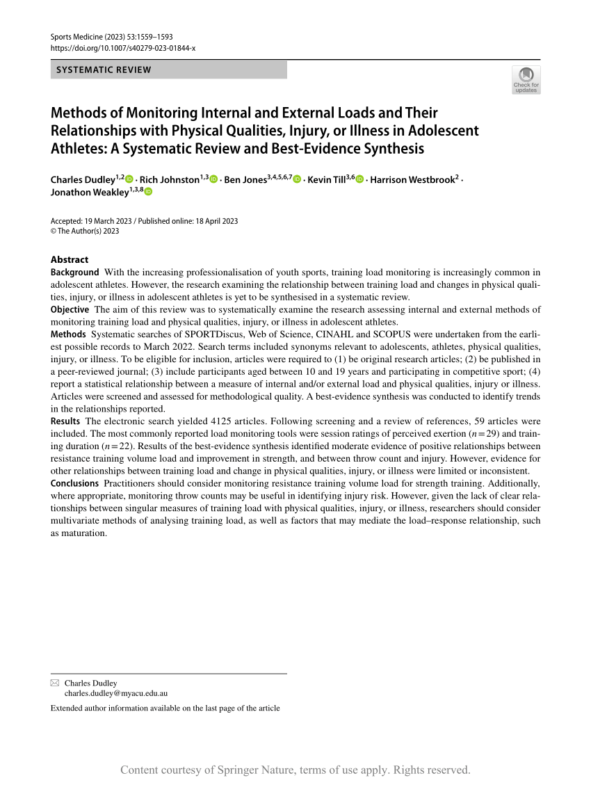 PDF) Psychophysiological Responses to Overloading and Tapering