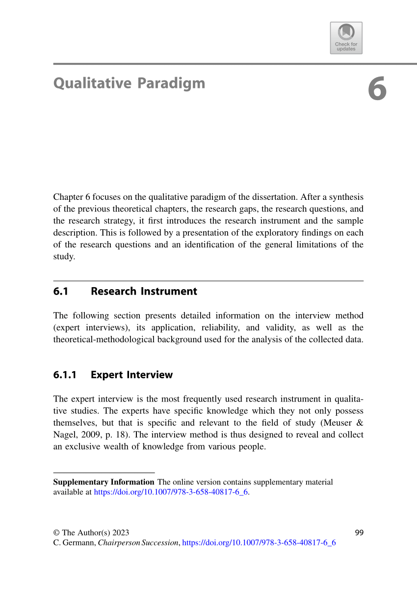 qualitative research paradigm pdf