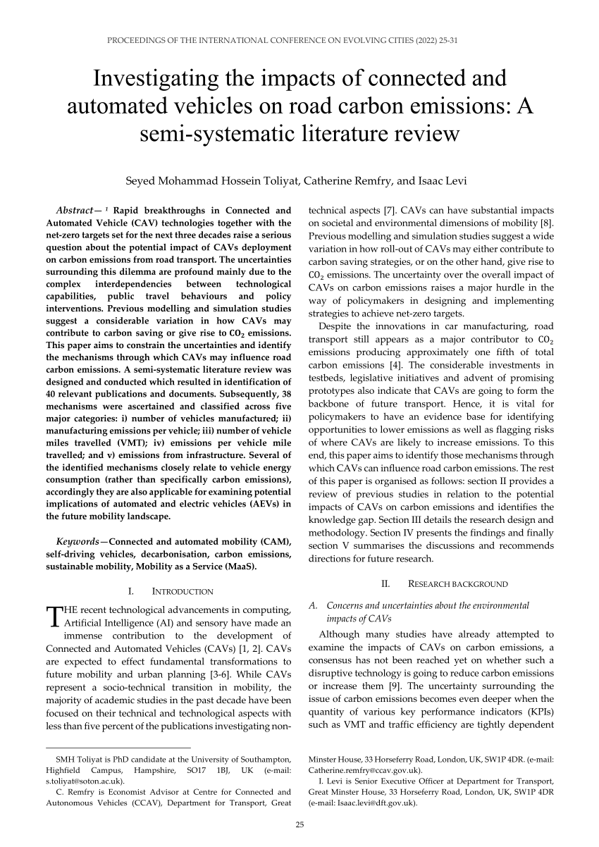 literature review on surveys investigating the acceptance of automated vehicles