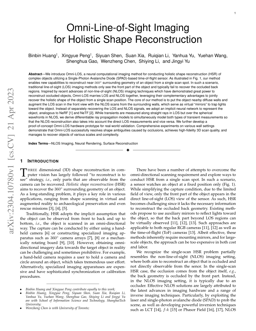 A Theory of Fermat Paths for Non-Line-of-Sight Shape Reconstruction