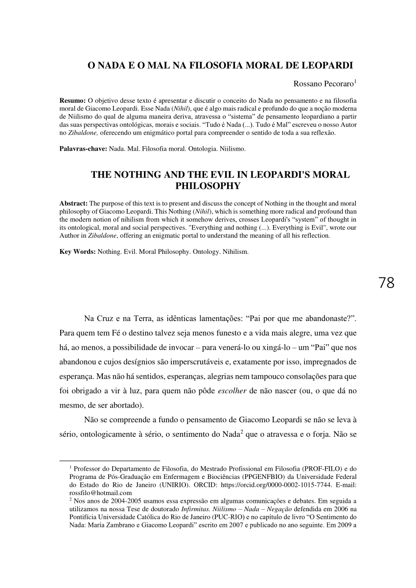 PDF) Diálogos Morais de Leopardi