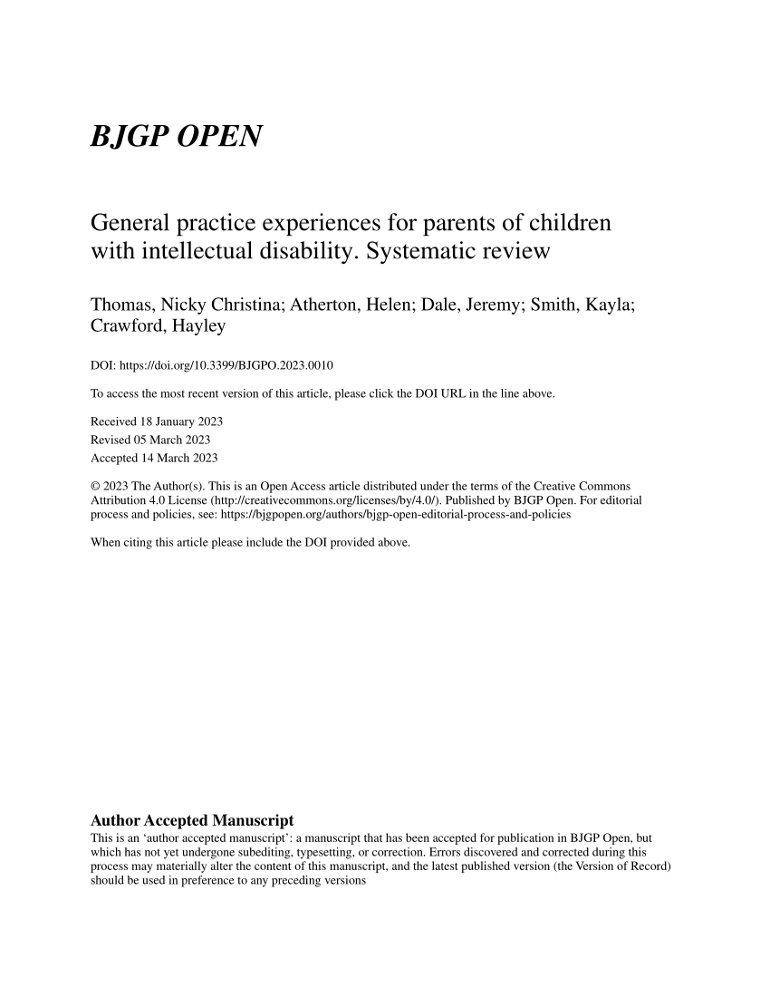 sample case study of a child with intellectual disability