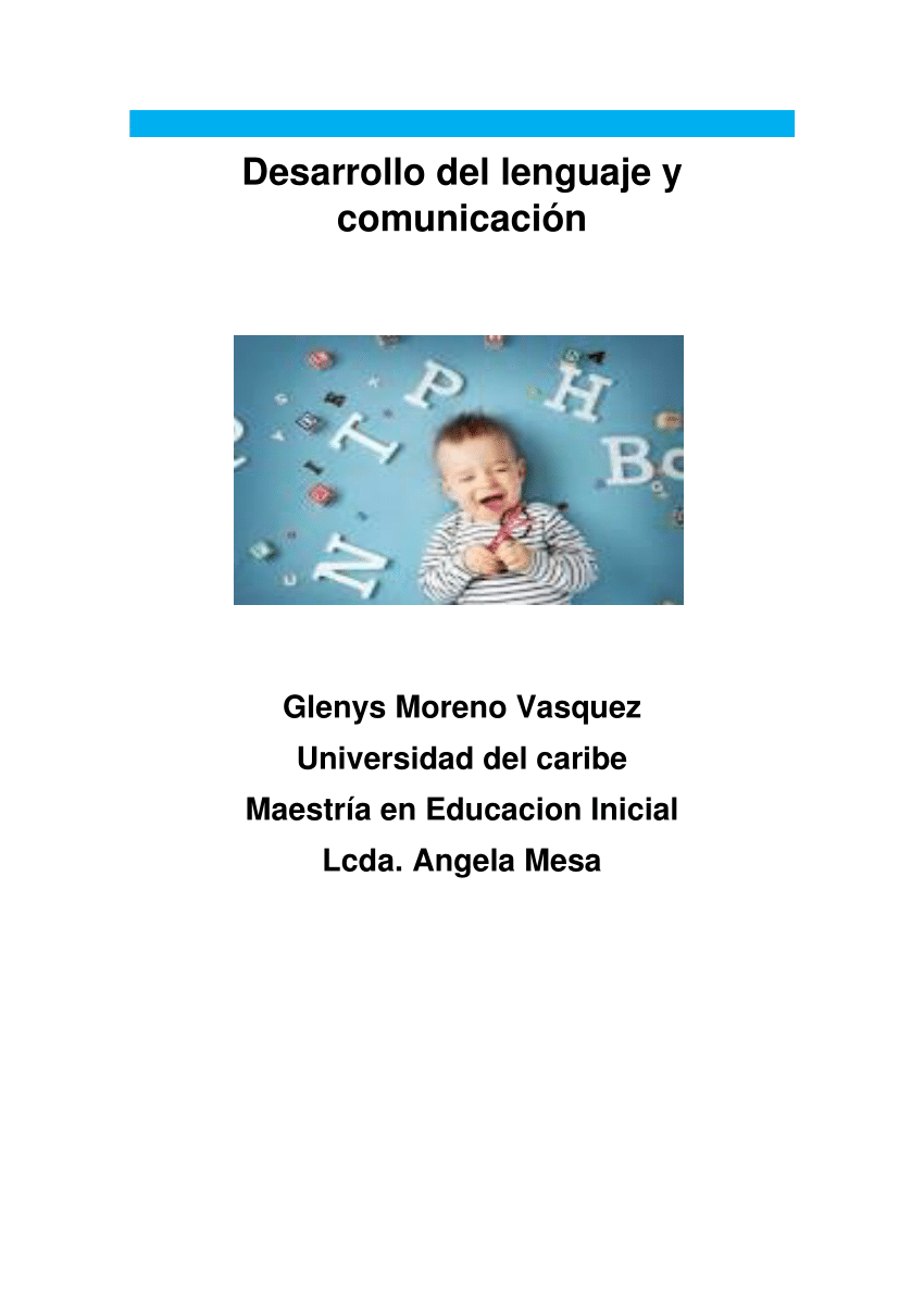 Pdf Desarrollo Del Lenguaje Y Comunicación 7194