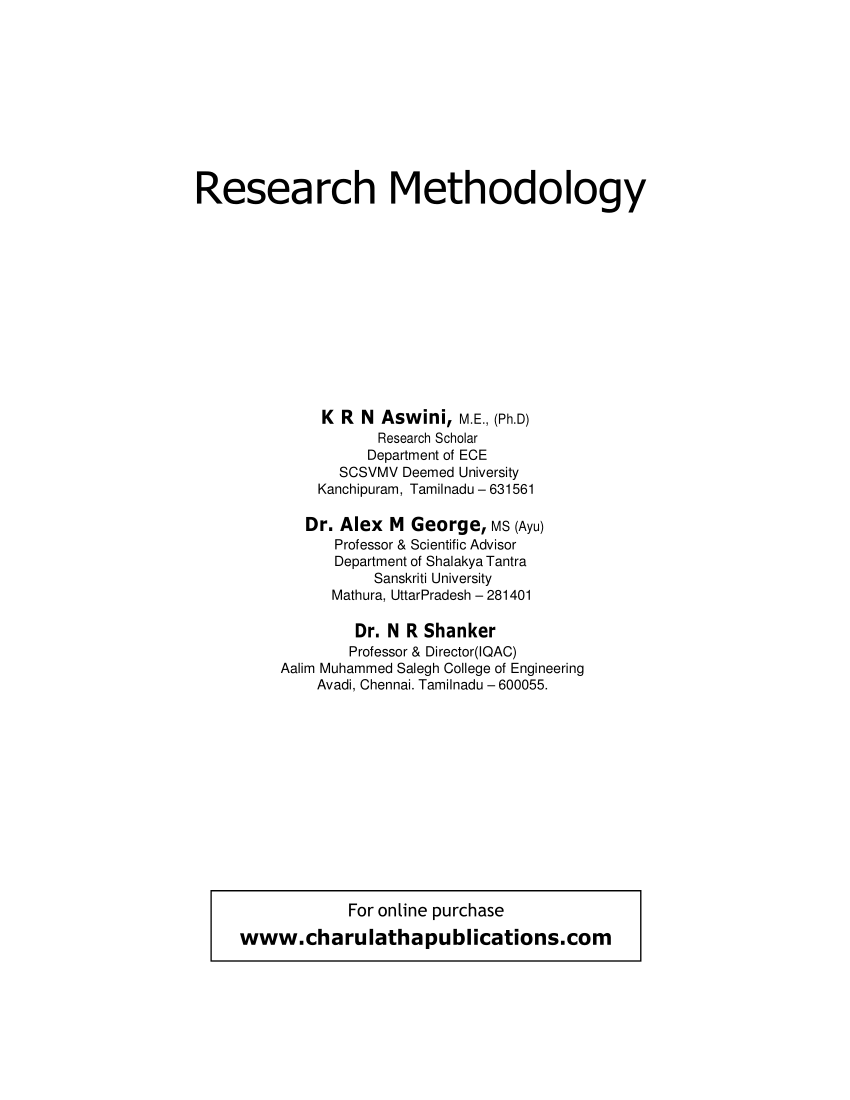 pdf book research methodology