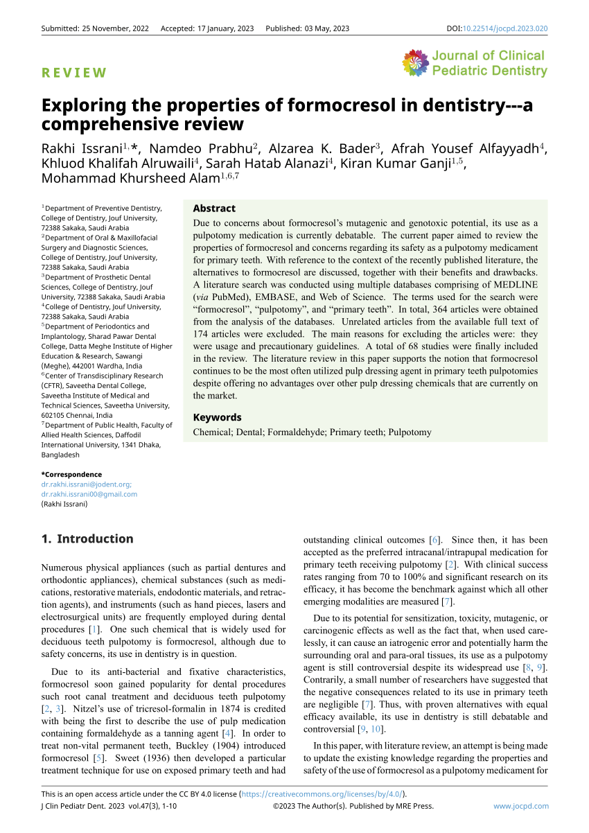 Journal of Clinical Pediatric Dentistry (JOCPD)