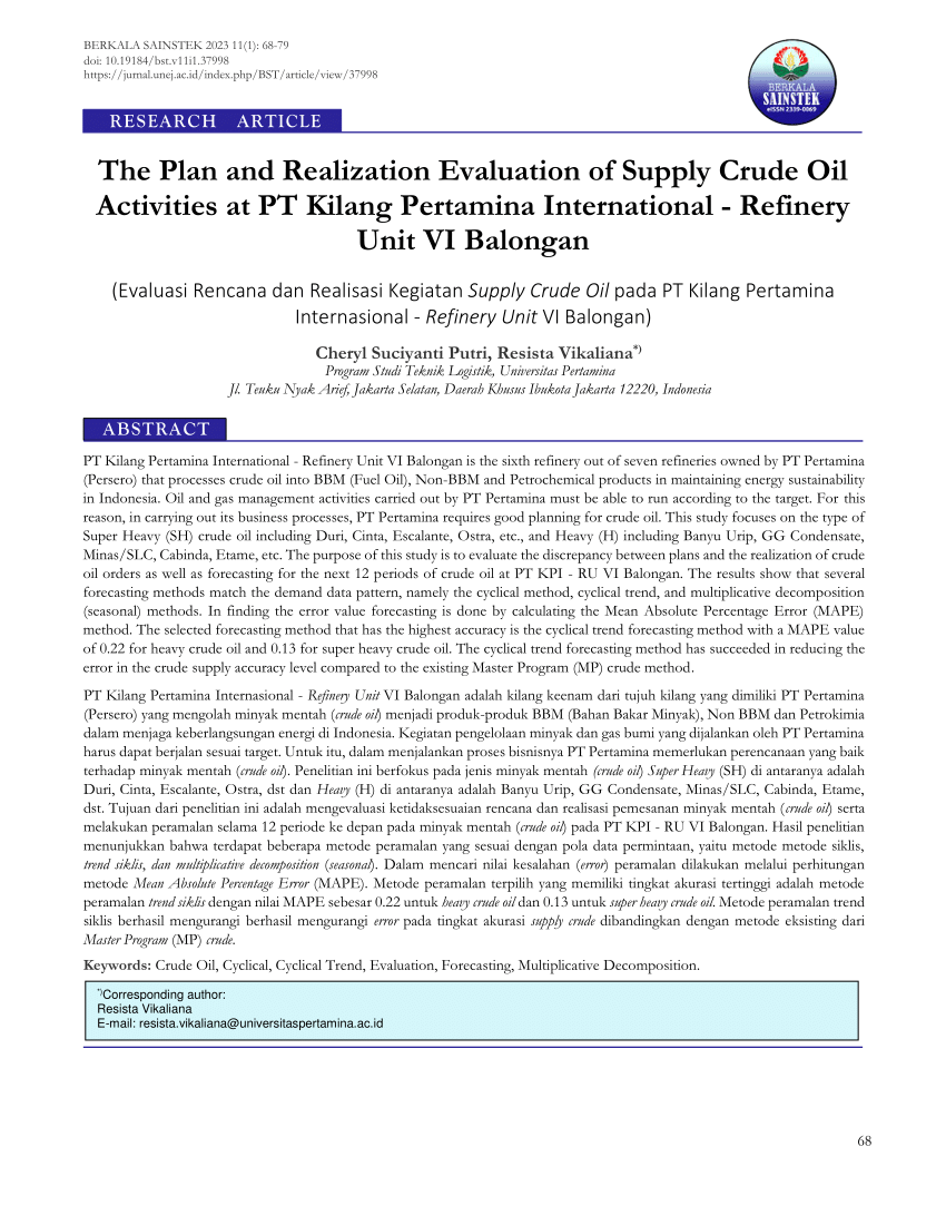 crude oil refinery business plan pdf