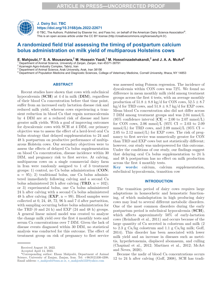 PDF A randomized field trial assessing the timing of postpartum