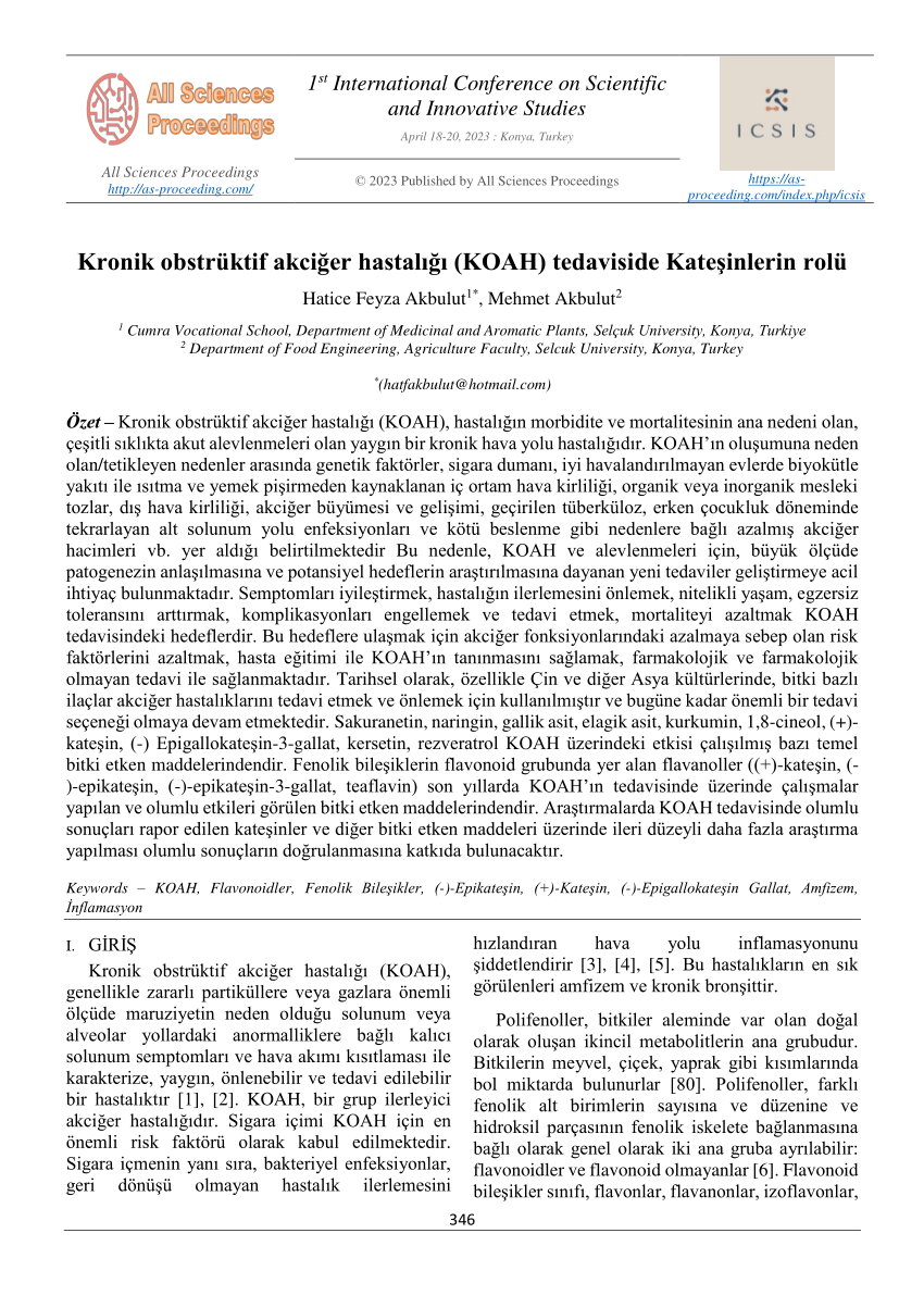 Pdf Kronik Obstrüktif Akciğer Hastalığı Koah Tedaviside