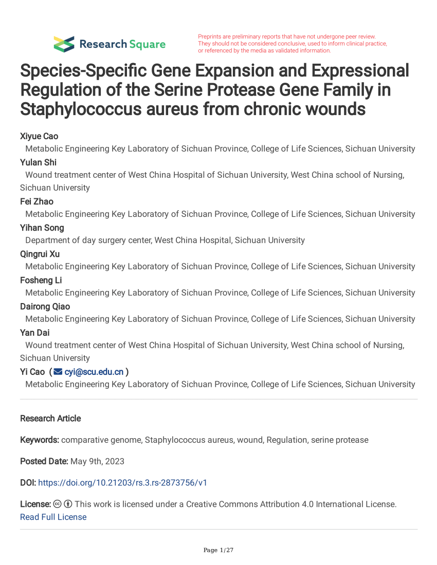 Pdf Species Specific Gene Expansion And Expressional Regulation Of The Serine Protease Gene 7040