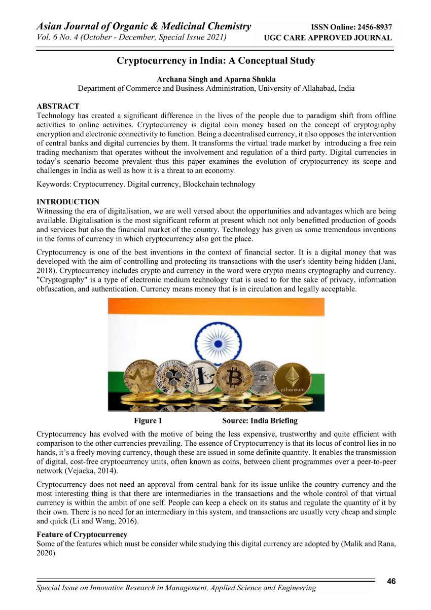 future of cryptocurrency in india research paper