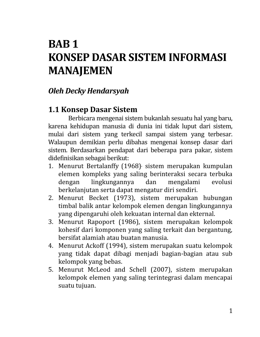 Pdf Konsep Dasar Sistem Informasi Manajemen 7708