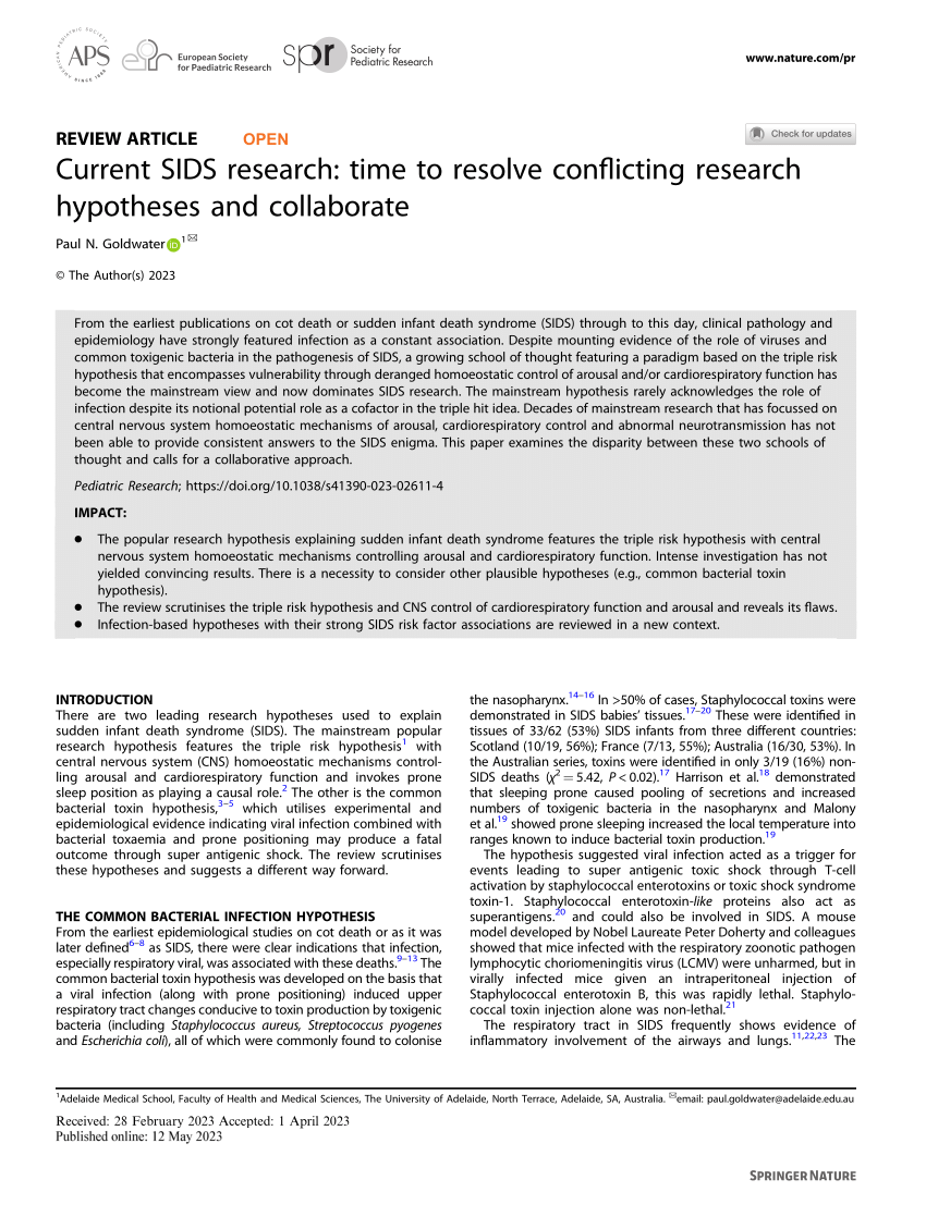 sids research article