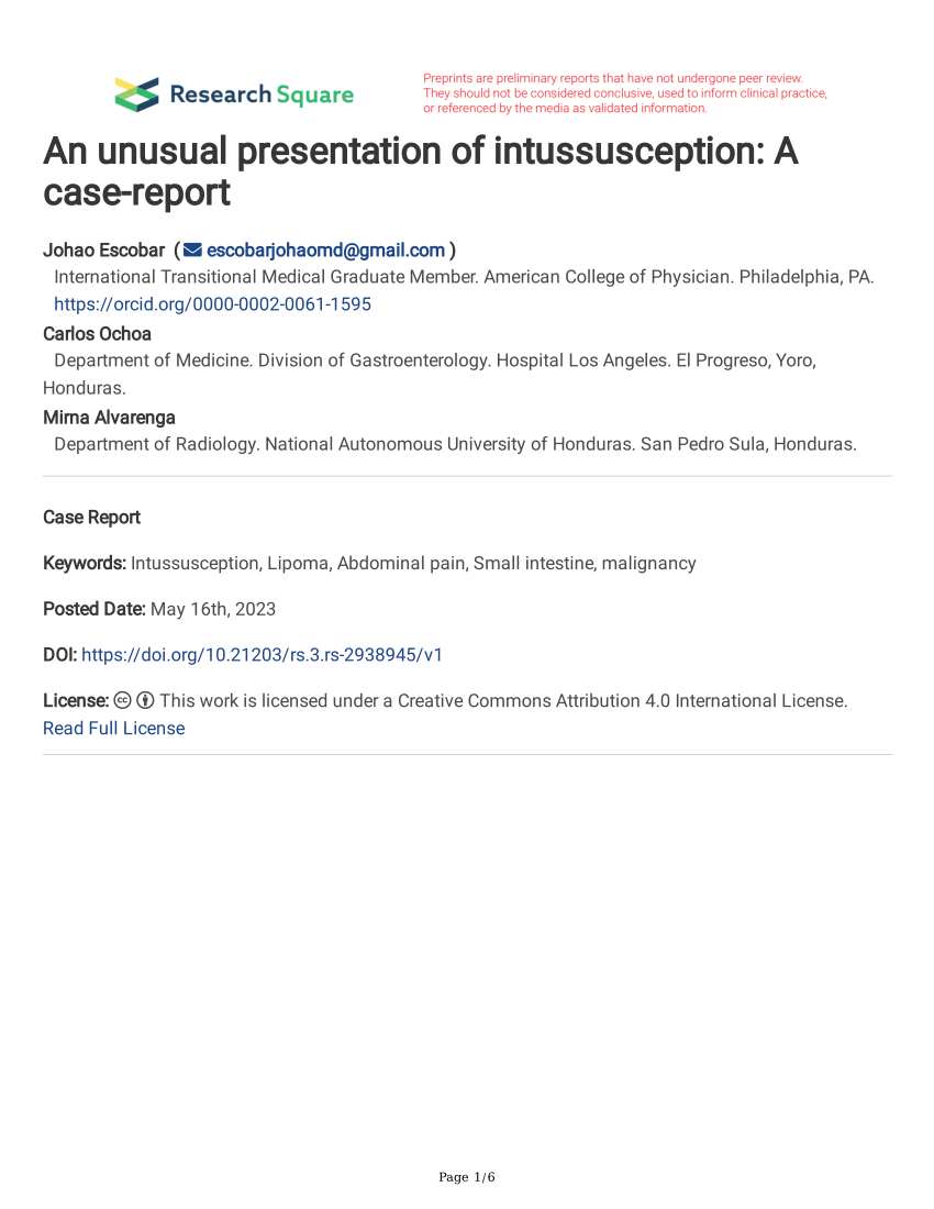 case report of unusual presentation