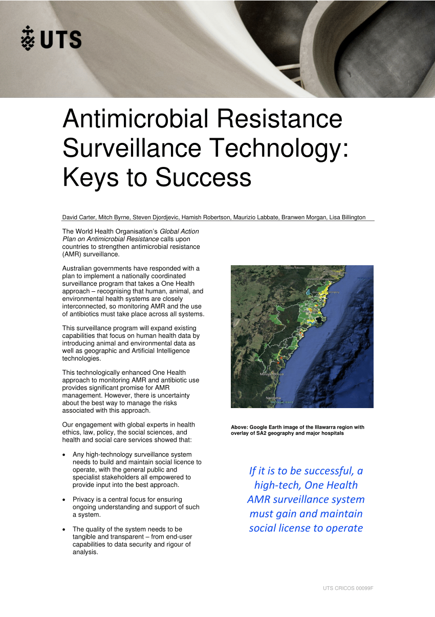 Pdf Antimicrobial Resistance Surveillance Technology Keys To Success