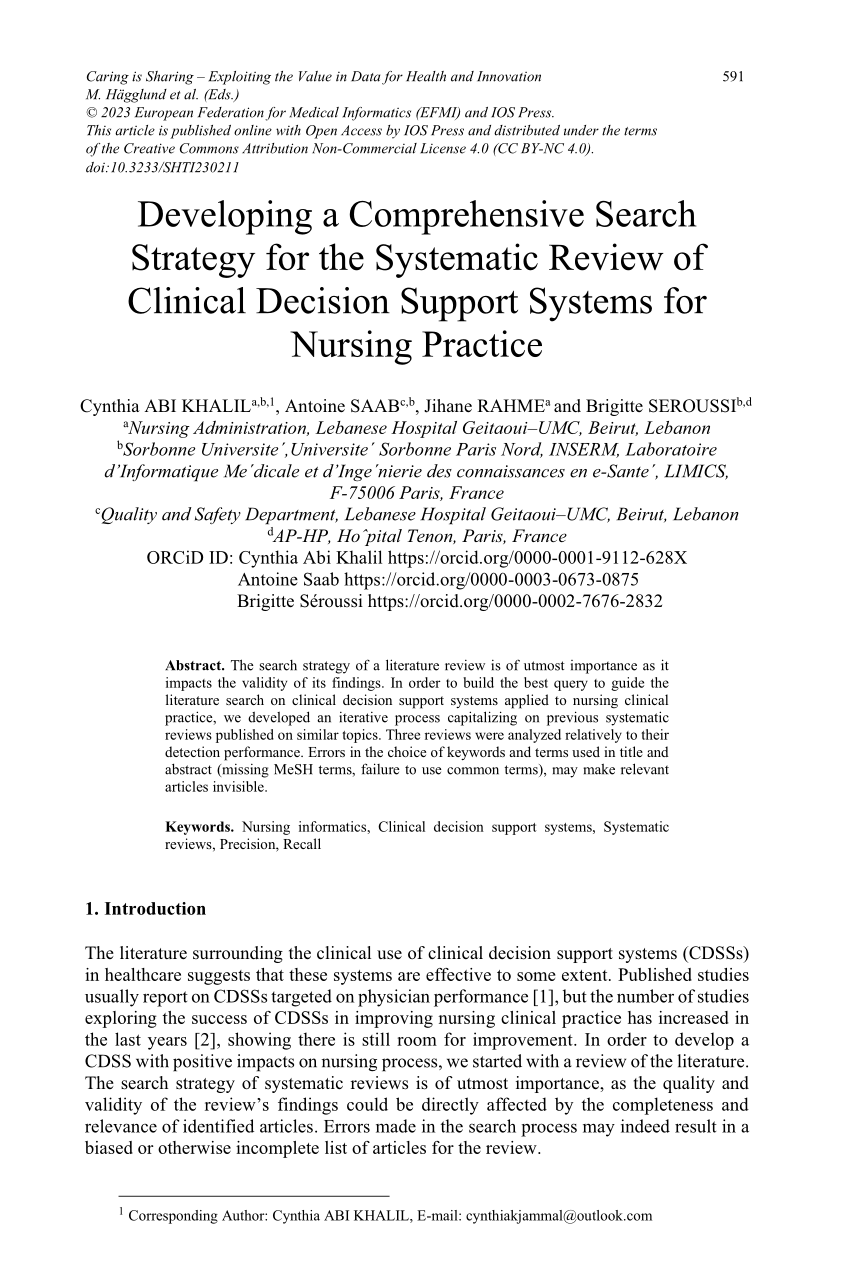 nursing education today systematic review