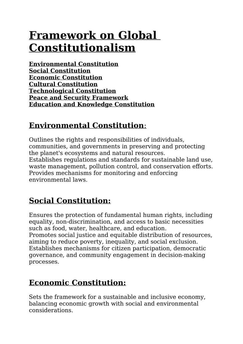 essay on constitutionalism