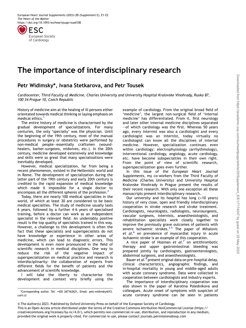 interdisciplinary research in english literature