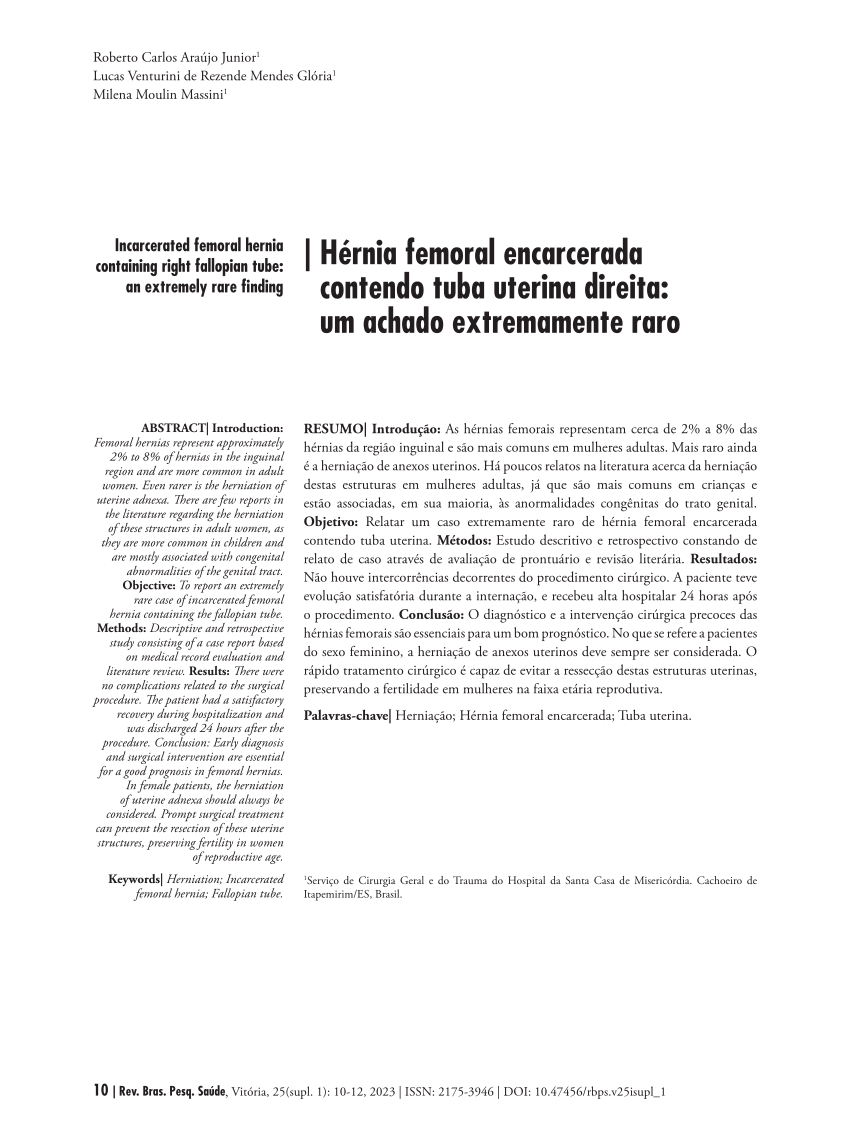 Laparoscopic repair of irreducible femoral hernia containing the
