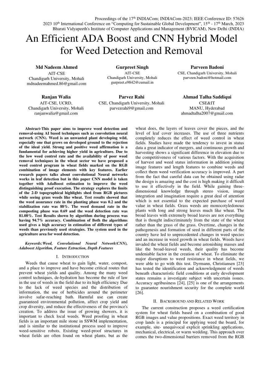 weed detection research paper