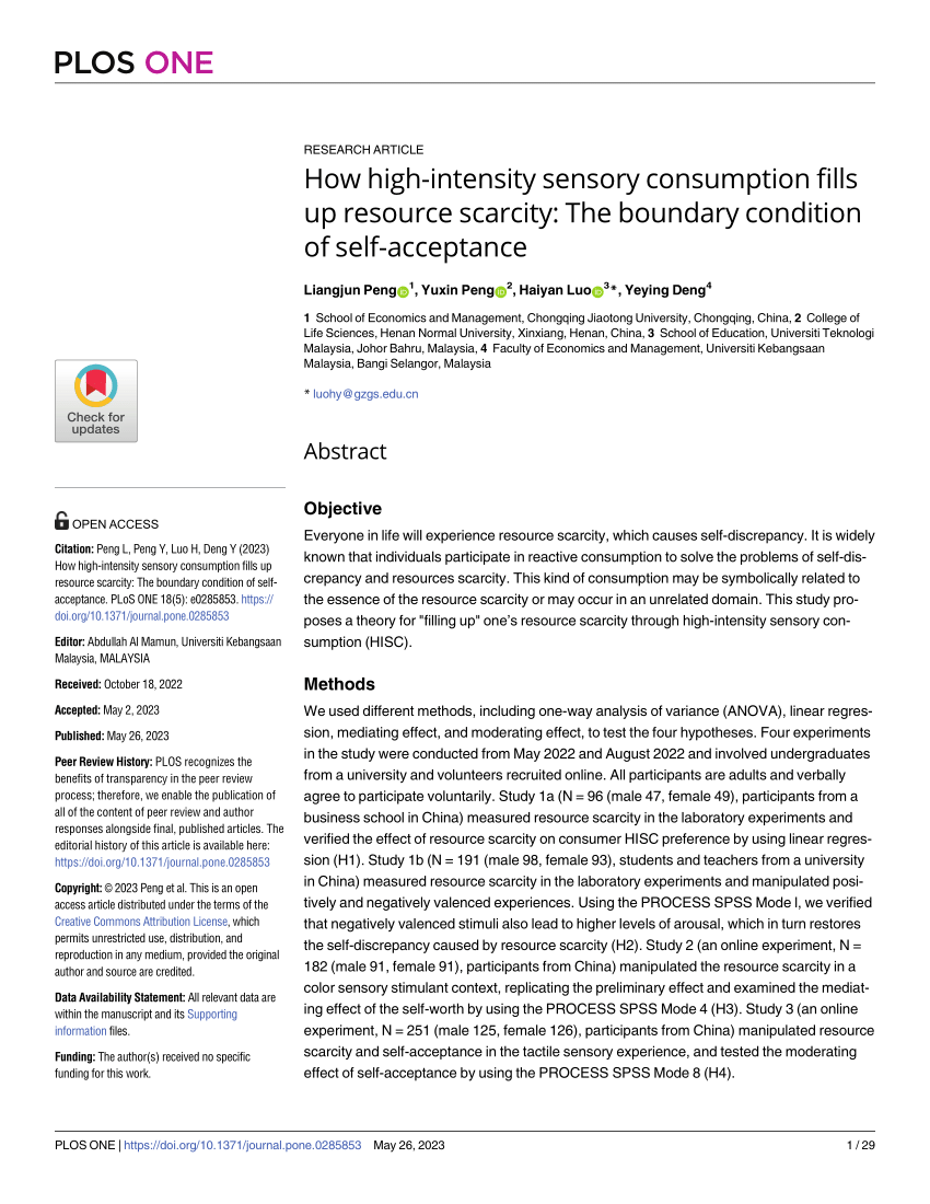 resource scarcity hypothesis pdf