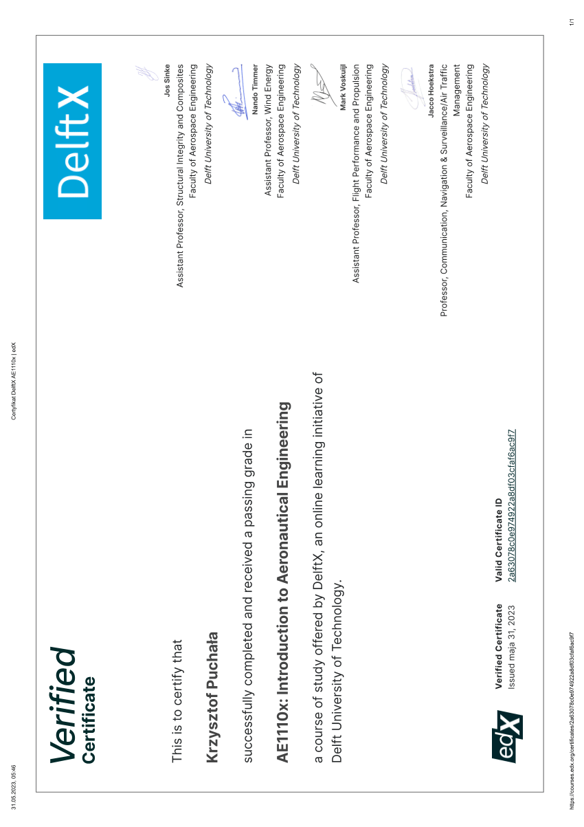 (PDF) TU Delft Certificate