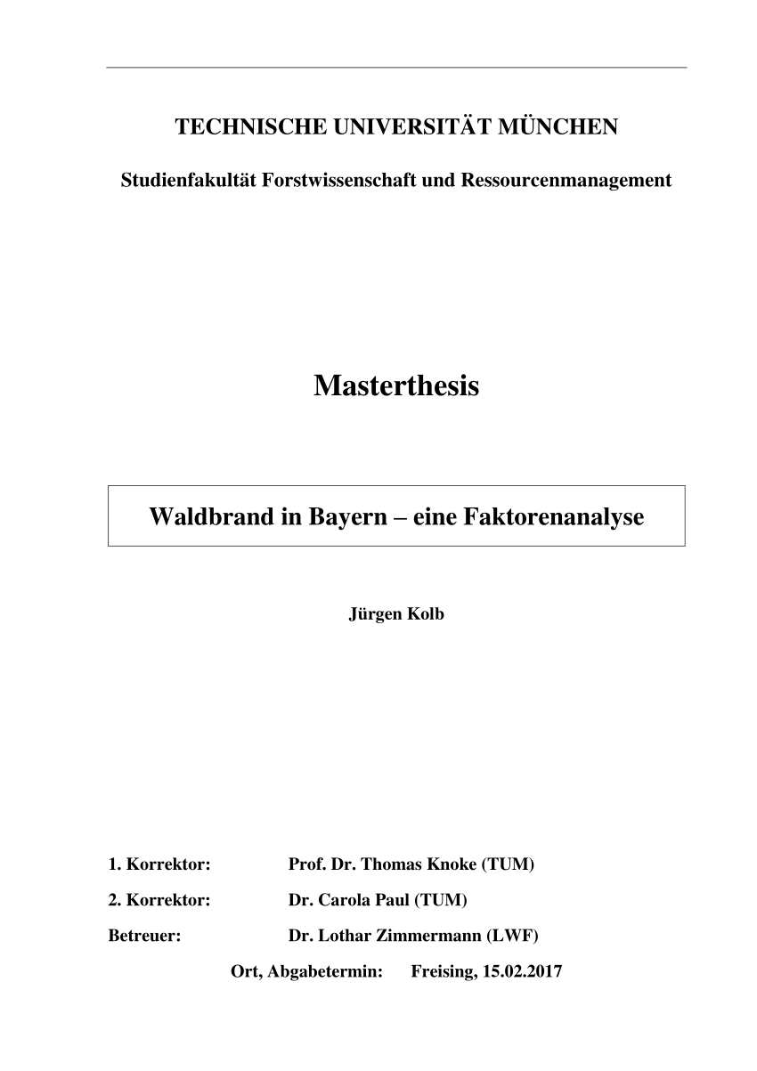 master thesis bayer