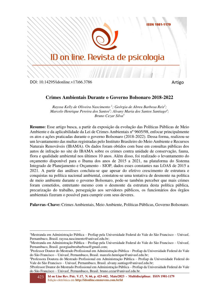 PDF) Meio ambiente e tutela penal nos maus-tratos contra animais