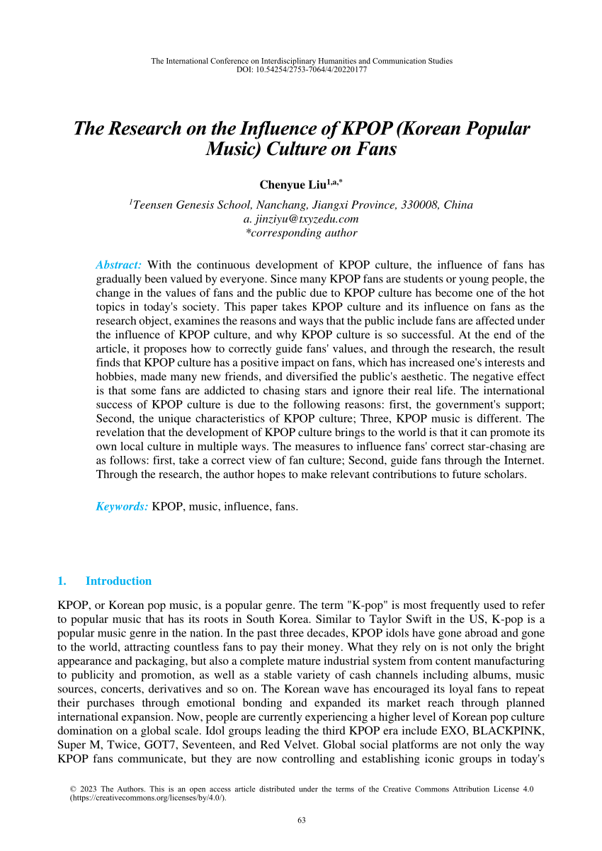 kpop research articles