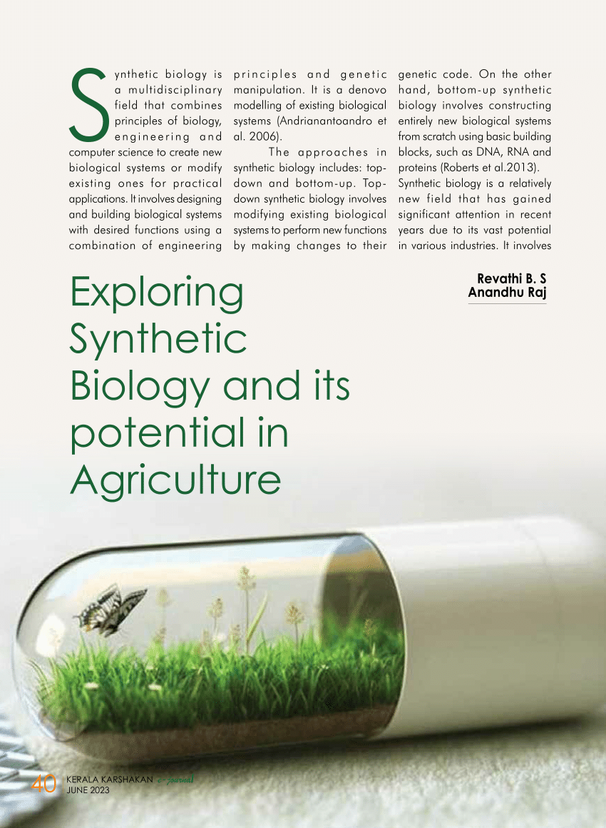 research proposal on synthetic biology