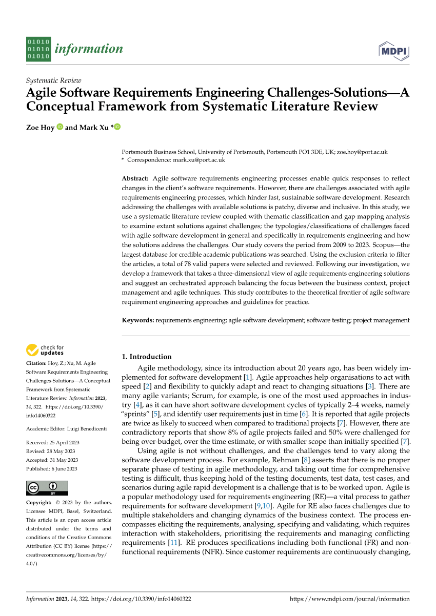 agile government systematic literature review and future research