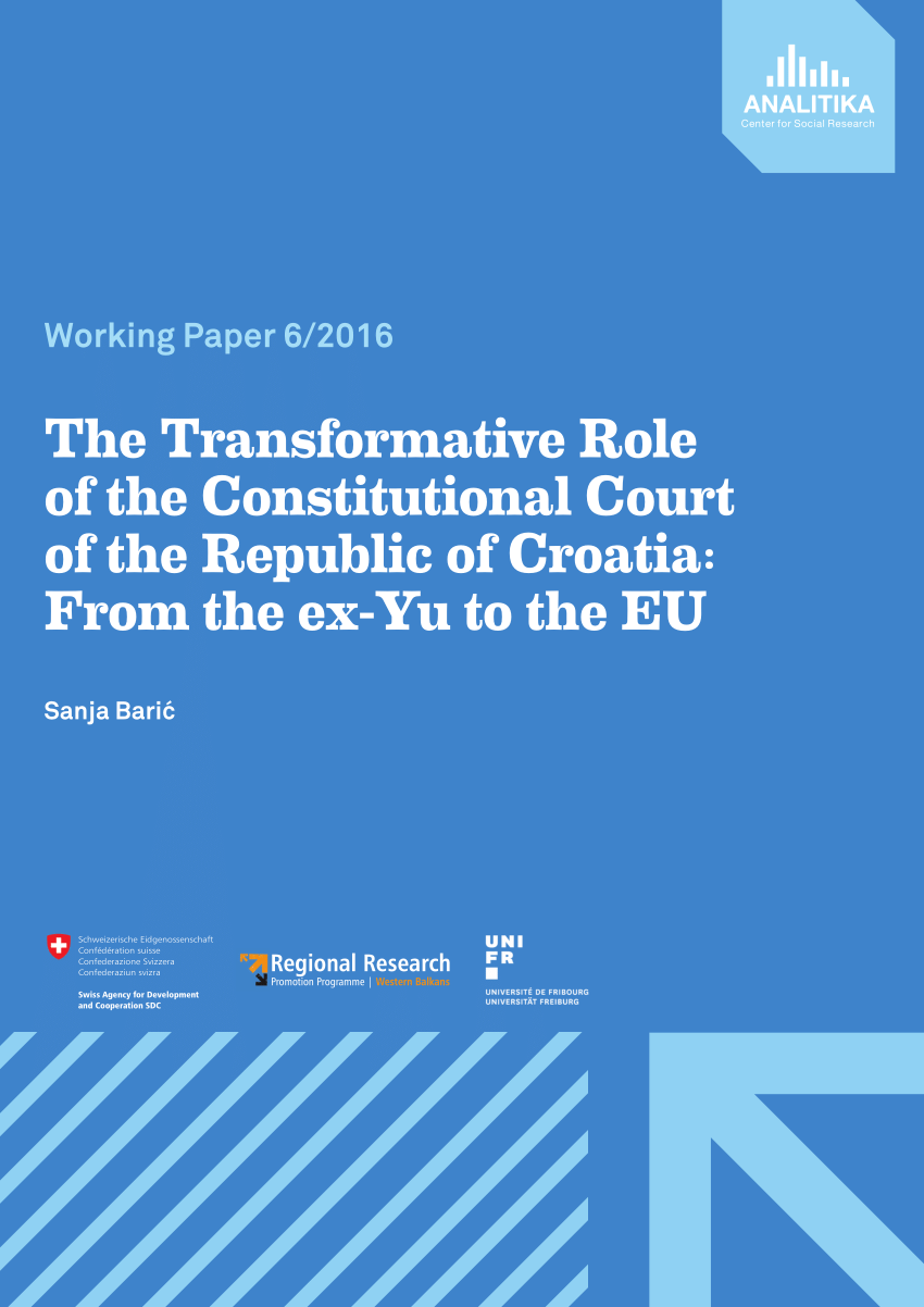 PDF) The Transformative Role of the Constitutional Court of the Republic of Croatia From the ex-Yu to the EU photo