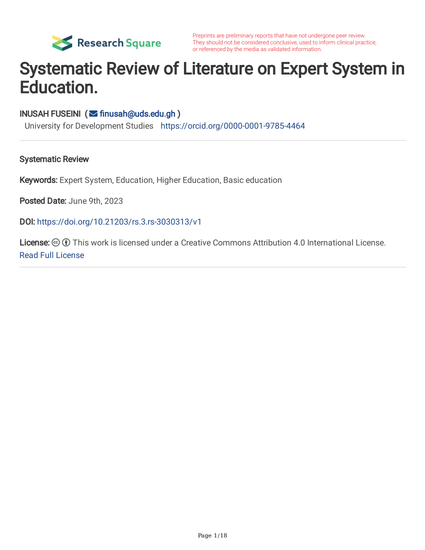 literature review for education system