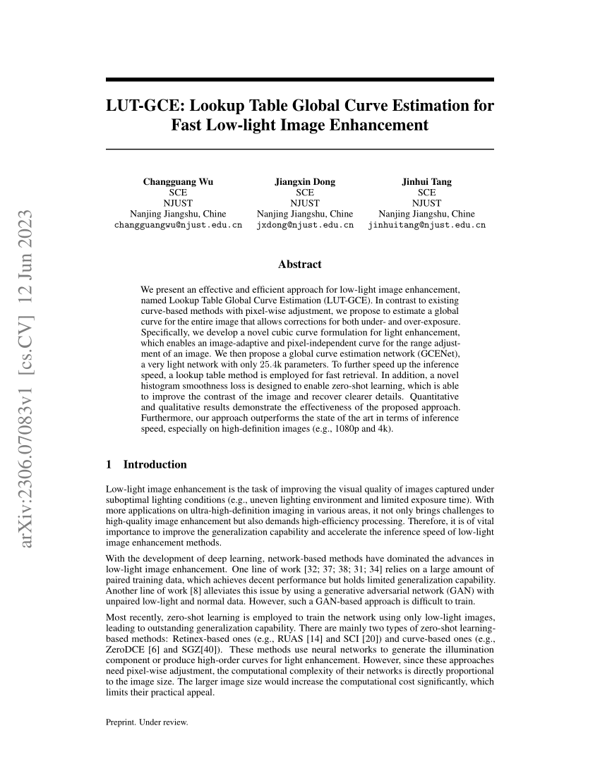 Effect of the cubic curve formulation for light enhancement. (a