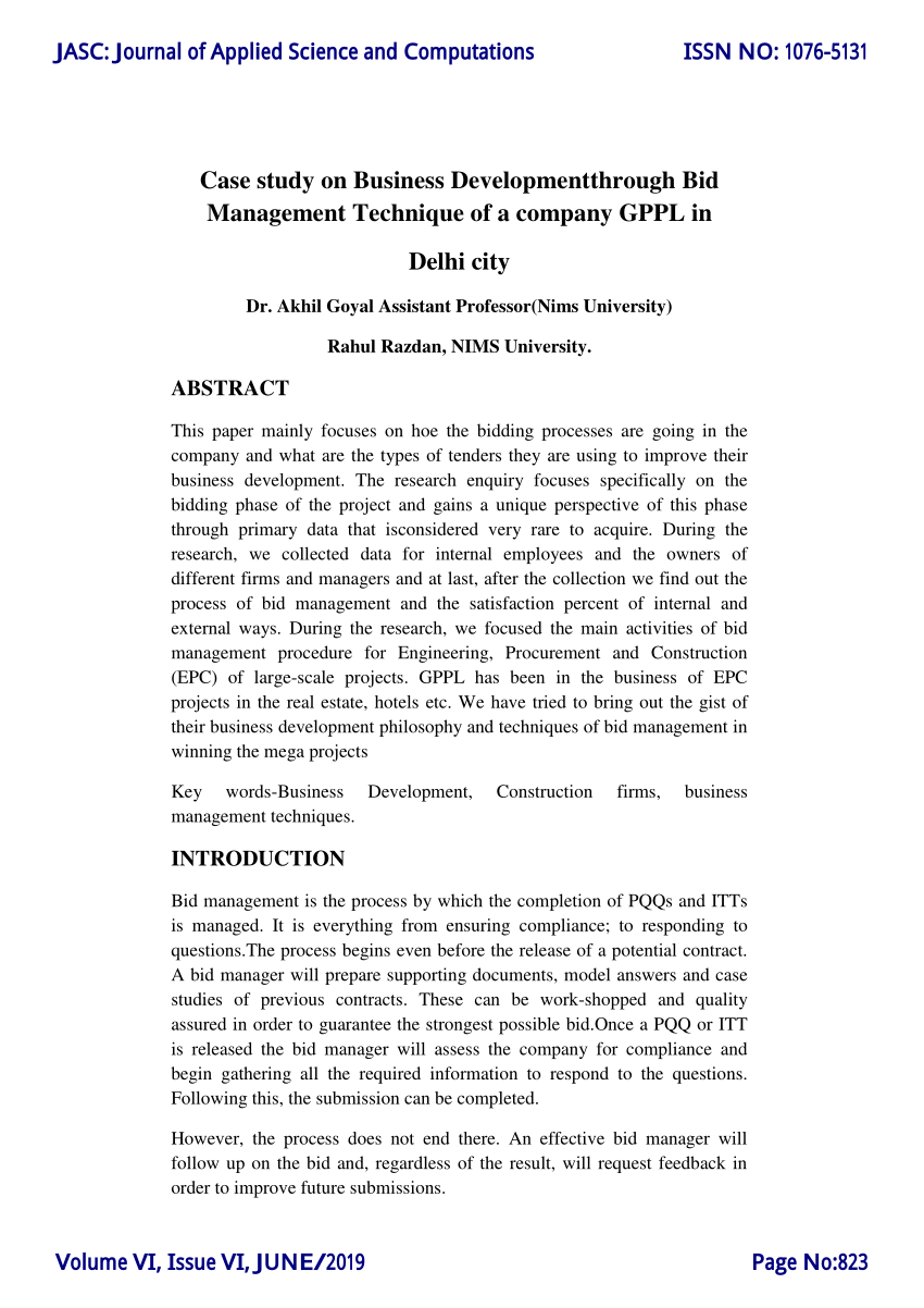 case study on business management