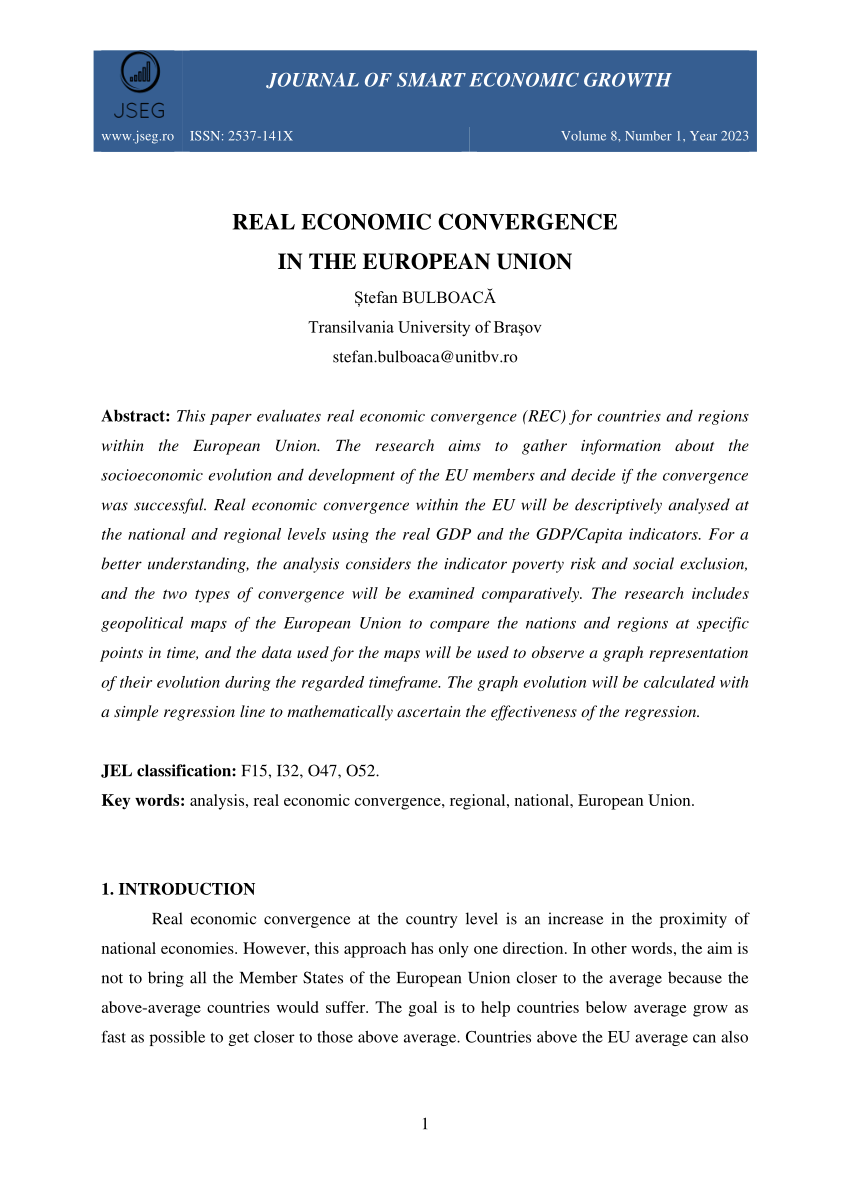 literature review economic convergence