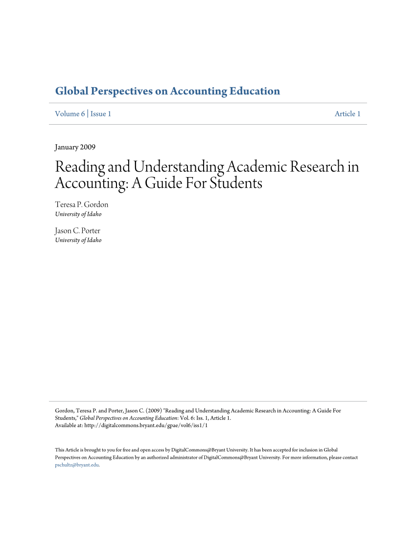 empirical accounting research design for phd students