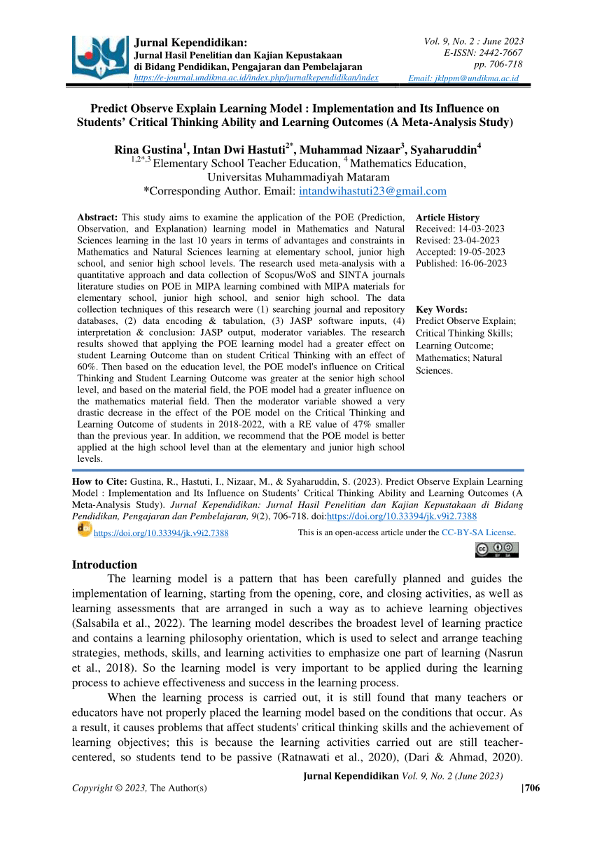 a meta analysis on critical thinking and community college student achievement