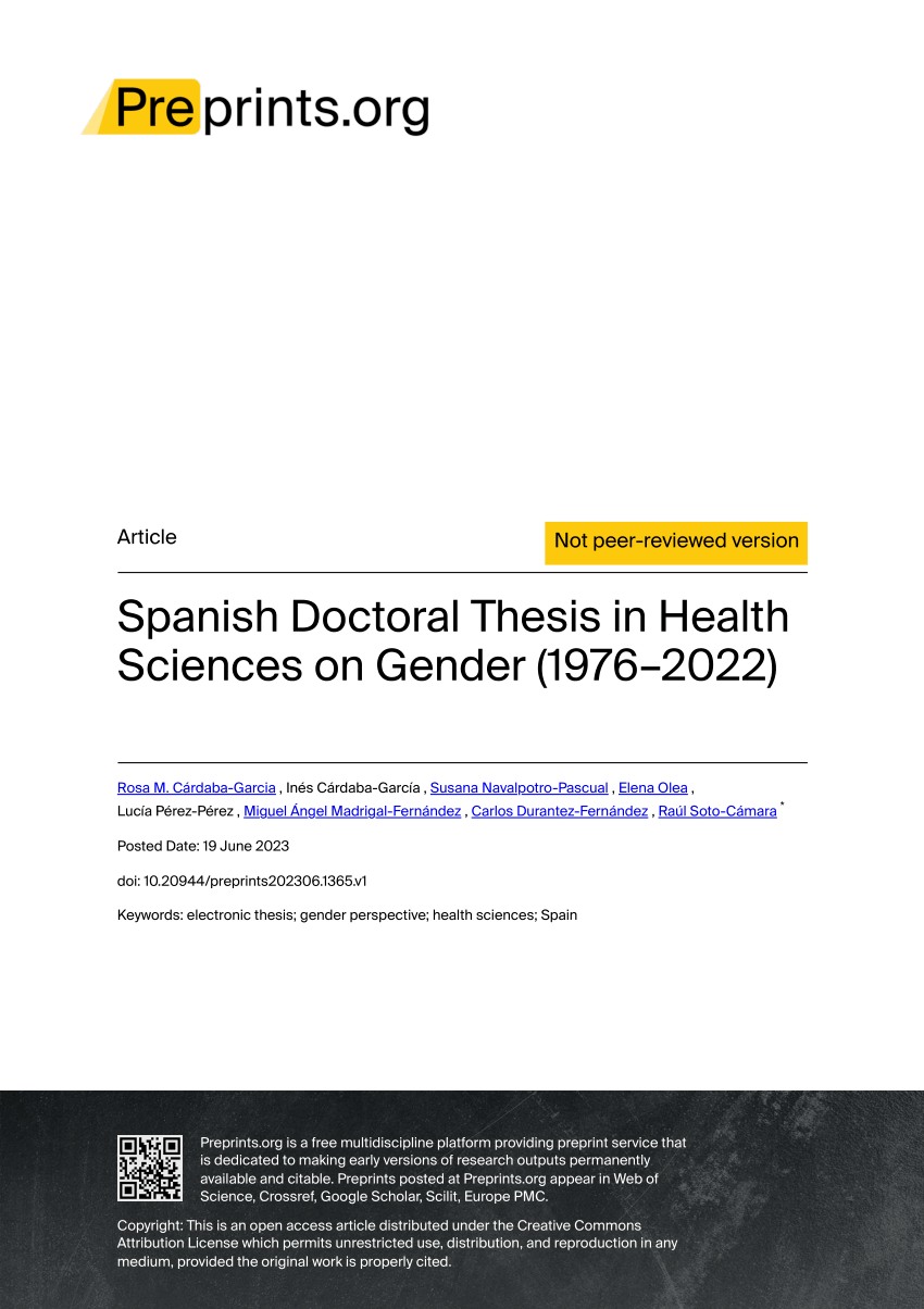 thesis is spanish