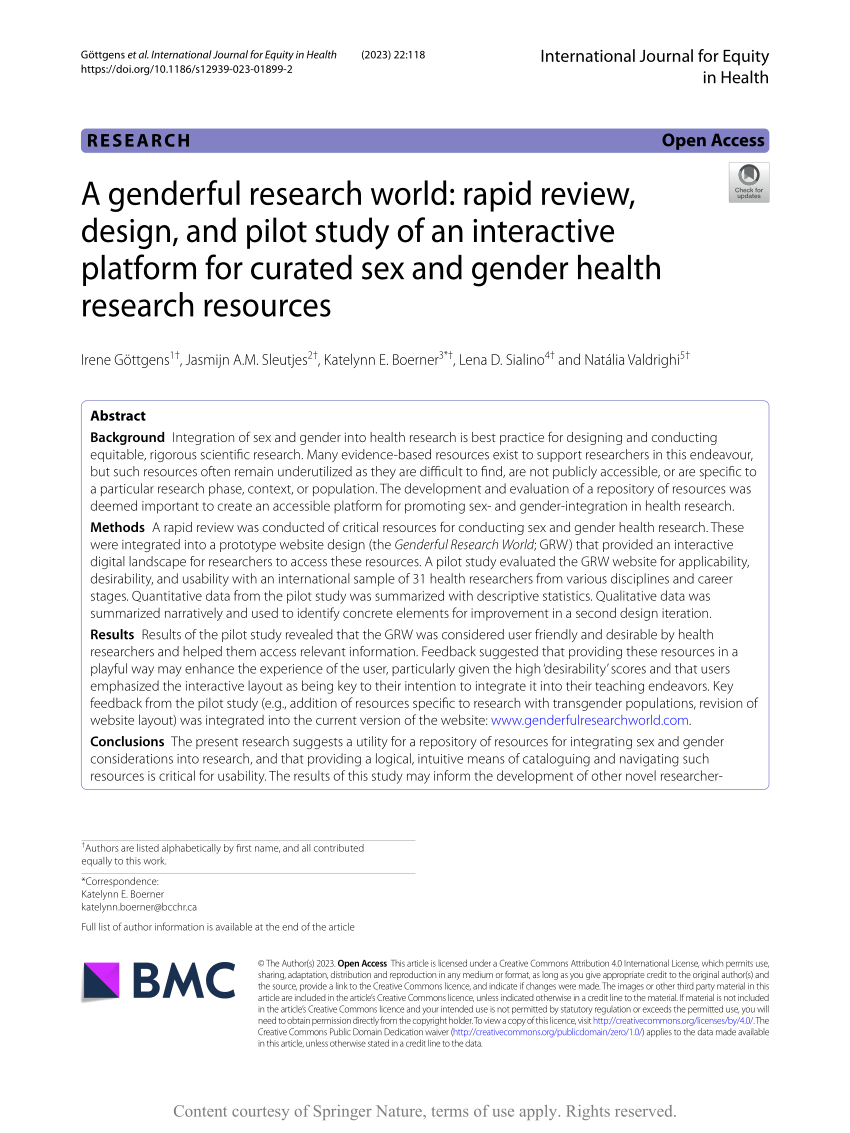 Gender-Based Analysis Plus (GBA+) at CIHR - CIHR