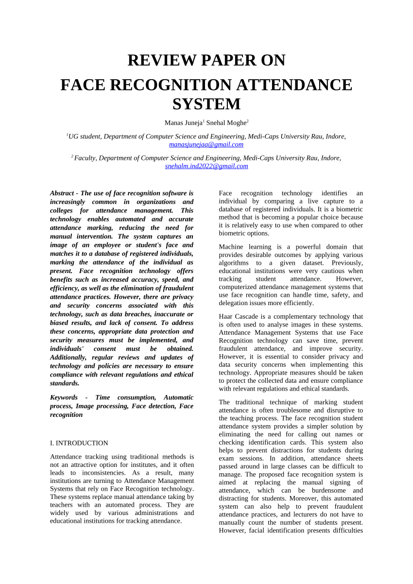 latest research papers on face recognition