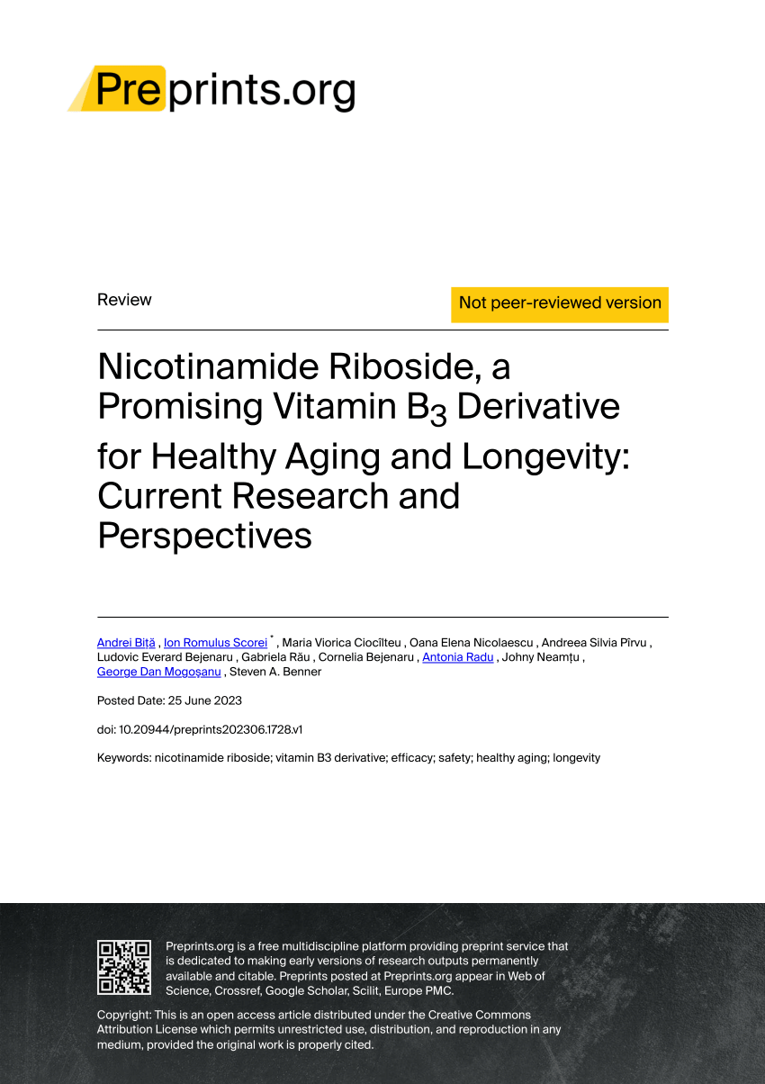 new research on nicotinamide riboside