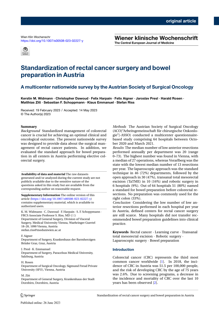 research article on rectal cancer