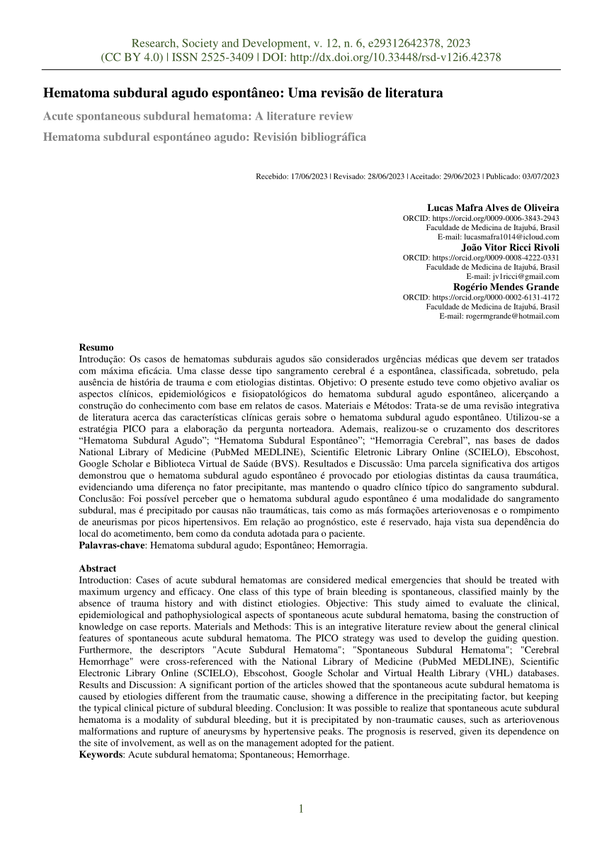 SciELO - Brasil - Seguimento de hematoma epidural intracraniano