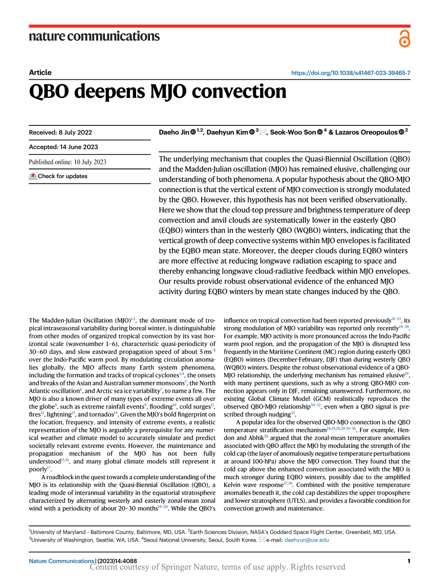 PDF) QBO deepens MJO convection